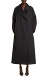 THE ROW CADEL OVERSIZE STRETCH COTTON & CASHMERE DOUBLE BREASTED TRENCH COAT