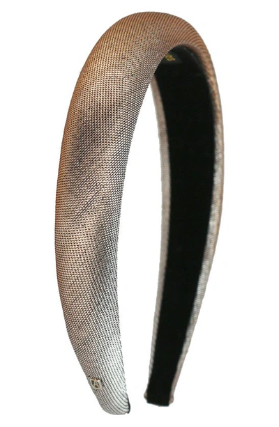 Alexandre De Paris Metallic Headband In Silver
