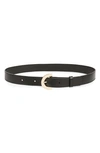 CHLOÉ C BUCKLE LEATHER BELT