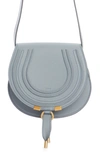 Chloé Small Marcie Leather Crossbody Bag In Storm Blue 41a