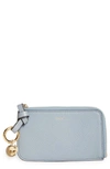 CHLOÉ ALPHABET ZIP LEATHER CARD HOLDER