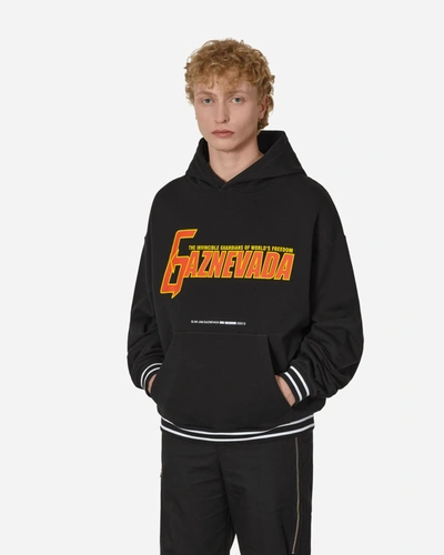 Slam Jam Gaznevada Graphic Hooded Sweatshirt In Black