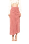 Alexia Admor Jeanette Midi Skirt In Blush