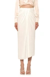Alexia Admor Jeanette Midi Skirt In Ivory