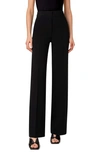 Akris Punto Chio Stretch Wool Crepe Straight Leg Pants In 009 Black