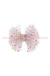 Baby Bling Tulle Fab Bow Headband In Pink Multi Star