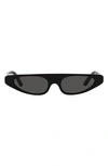 Dolce & Gabbana 52mm Rectangular Sunglasses In Black