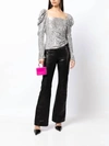 Simkhai Allura Hammered Sequin Top In Silver