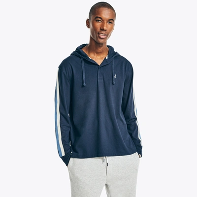 Nautica Mens Sustainably Crafted Pullover Hoodie In Blue