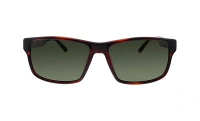 Ferragamo Salvatore  Sf960s 214 Rectangle Sunglasses In Green