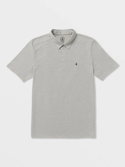 Volcom Banger Short Sleeve Polo Shirt - Heather Grey