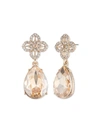 MARCHESA GOLD LACE STONE POST EARRING