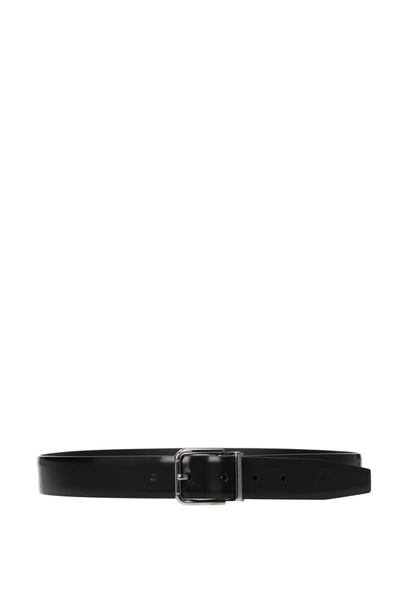 Dolce & Gabbana Dolce&gabbana Regular Belts Leather Black