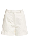 Cinq À Sept Elaine Crepe Shorts In White