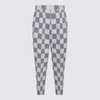 Kenzo Midnight Blue Cotton Blend Patchwork Pants In Blue