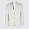 Lanvin Single-breasted Wool Jacket In Sage