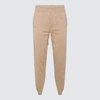Ma'ry'ya Beige Cotton Pants In Beige