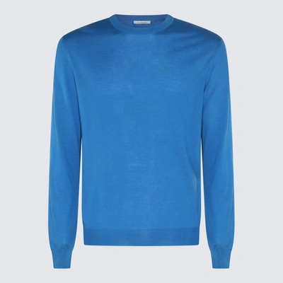 Malo Long-sleeve Cotton Jumper In Pacifico