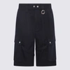 MARANT ISABEL MARANT BLACK COTTON CARGO SHORTS