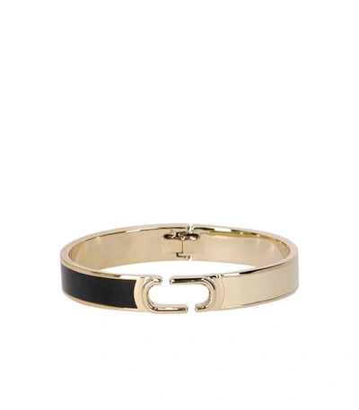 Marc Jacobs J Marc Hinge Bangle Bracelet In Gold