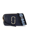 Marc Jacobs Snapshot Saffiano Leather Crossbody In Blue