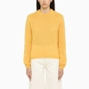 Marni Crew-neck Mohair-blend Jumper In Yellow