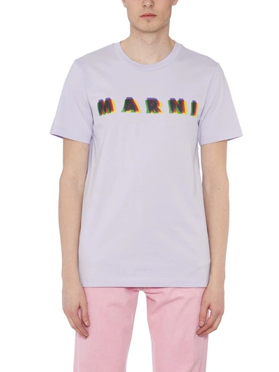 Marni T-shirt In Purple