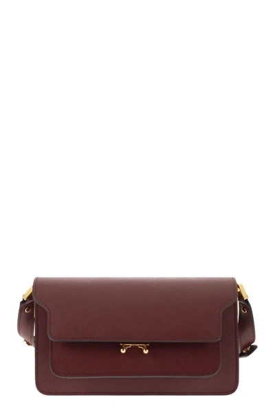 Marni Trunk - Leather Bag In Bordeaux