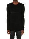 Md75 Wool Cashmere Pullover With Inlay Detail In Black-blue
