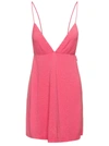 Dsquared2 Short Dress With Rhinestone In Pink