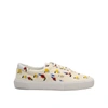 Saint Laurent Canvas And Leather Sneakers In White