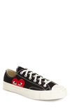 Comme Des Garçons Play X Converse Chuck Taylor® Hidden Heart Low Top Sneaker In Black