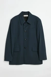 Our Legacy Blue Carp Blazer Jacket In Phantom Blue Summer Wool