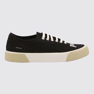 Palm Angels Logo Skaters Low Sneakers In Black