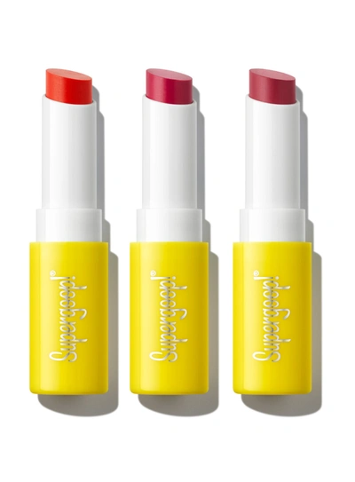 Supergoop Lipshade 100% Mineral Lip Color Spf 30 Set Sunscreen ! In Multi