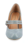 Journee Collection Windy Pump In Blue Croco