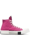 Rick Owens Drkshdw Pink Converse Edition Turbodrk Chuck 70 Sneakers In Fucsia