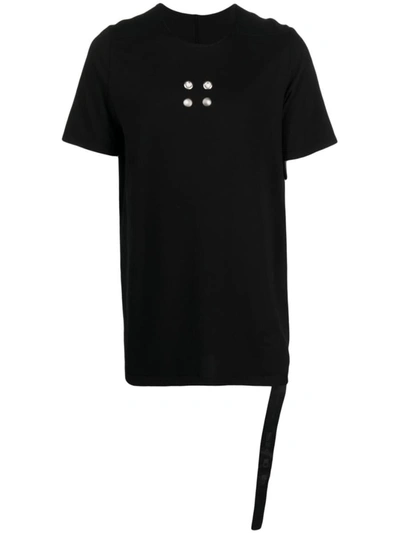 Rick Owens Drkshdw Stud-detail Cotton T-shirt In Black