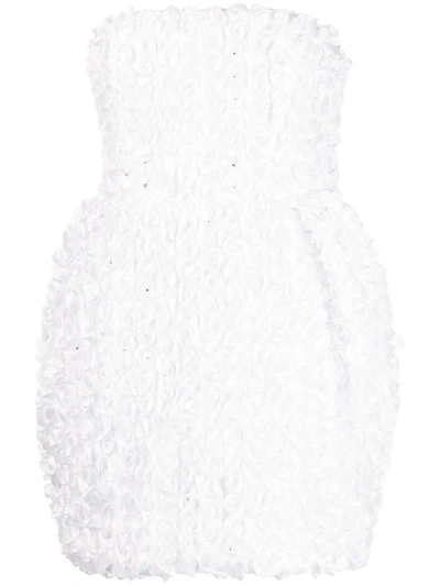 Rotate Birger Christensen 3d-flower Mini Dress In White