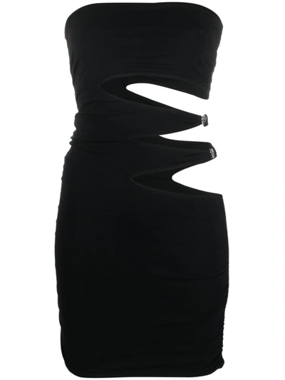 Rotate Birger Christensen Black Jersey Mini Dress