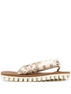 Suicoke Flip-flop Beige Sandals In Ivory
