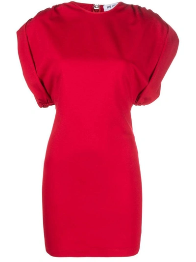Attico Short-sleeve Mini Dress In Red