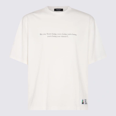 UNDERCOVER UNDERCOVER WHITE AND BLACK COTTON T-SHIRT