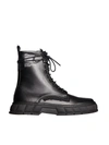 Viron 1992 Apple Leather Boots In Black