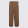 Vivienne Westwood Brown Linen Bertram Tailored Pants In Brown