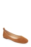 Agl Attilio Giusti Leombruni Kim Ballet Flat In Brown