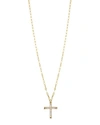 Lana Girl Girls' Diamond Cross Pendant Necklace In Gold