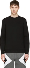 NEIL BARRETT Black Army Patch Sweatshirt