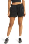 Nike Womens  Air Fleece Short In Black/ Black/ Black