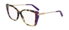 Ferragamo Sf2850 285 Cat Eye Eyeglasses In Clear